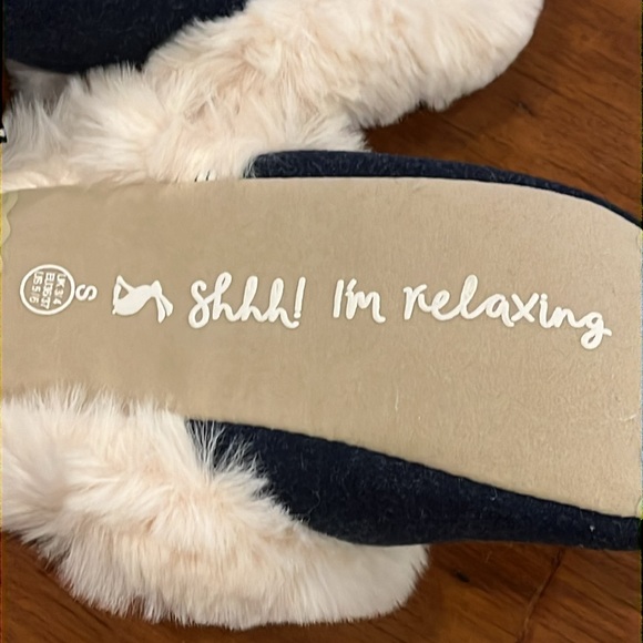Joules Bee Slippers House Shoes new blue Women’s Size Small 5/6 - Picture 11 of 14